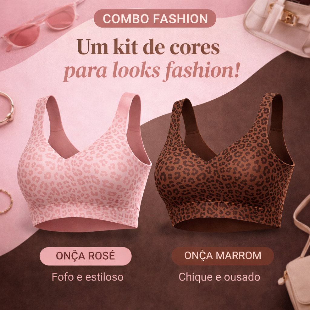 Sutiã LUNA LeveFit – 24h sem apertar, sem marcar, sem incômodo