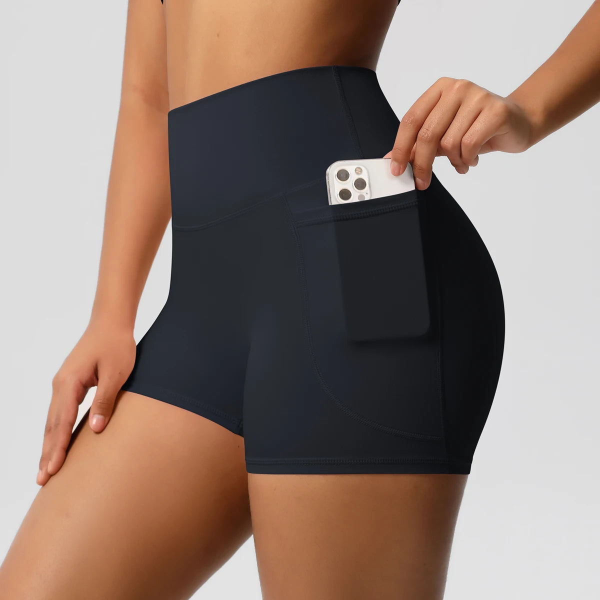 Shorts Fitness Luna Pro com Bolso – Alta Performance e Compressão