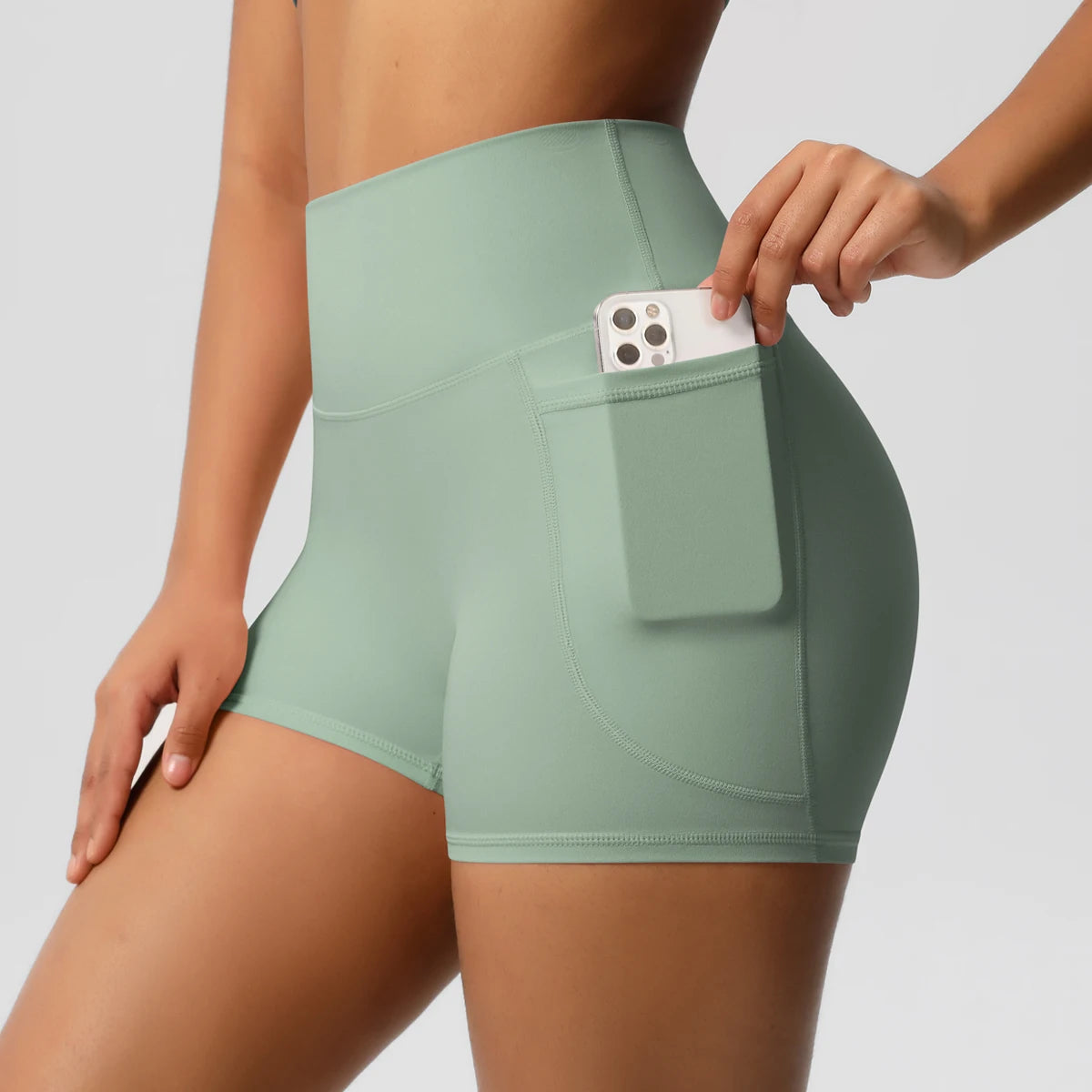 Shorts Fitness Luna Pro com Bolso – Alta Performance e Compressão
