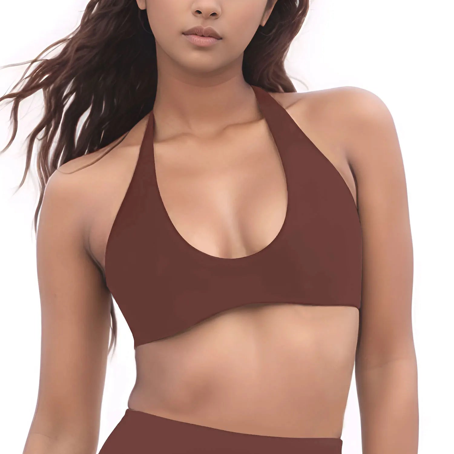 Top Halter SoftMotion – Suporte Elegante e Conforto Minimalista