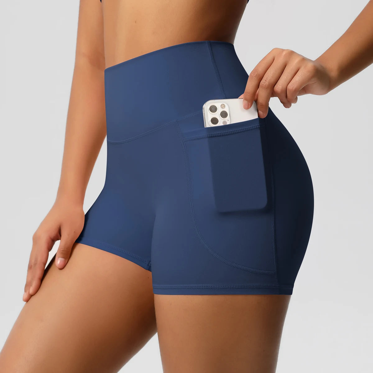 Shorts Fitness Luna Pro com Bolso – Alta Performance e Compressão