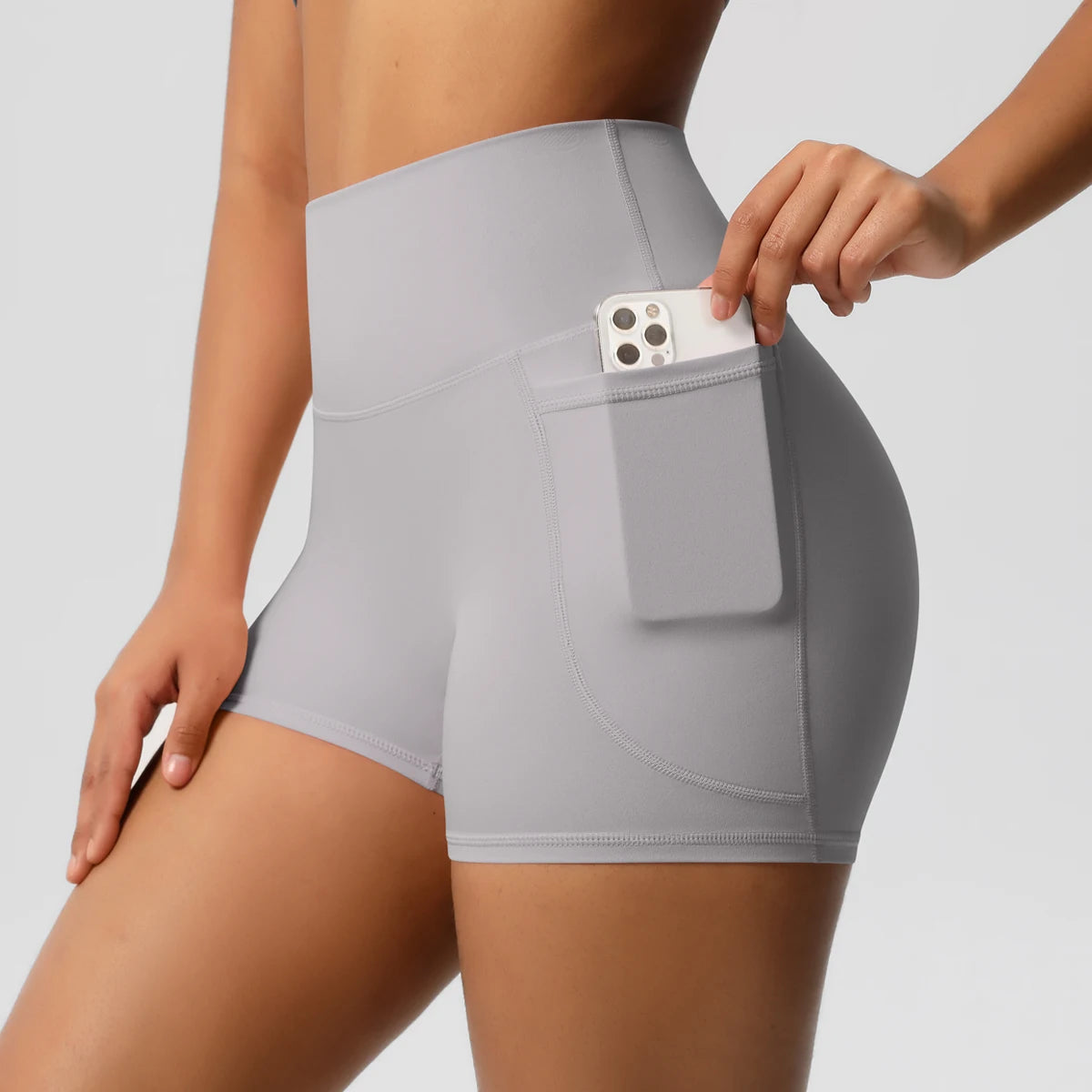 Shorts Fitness Luna Pro com Bolso – Alta Performance e Compressão