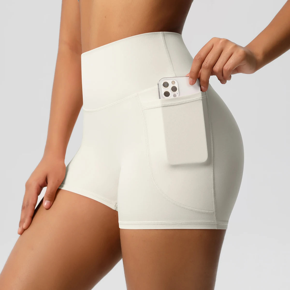 Shorts Fitness Luna Pro com Bolso – Alta Performance e Compressão