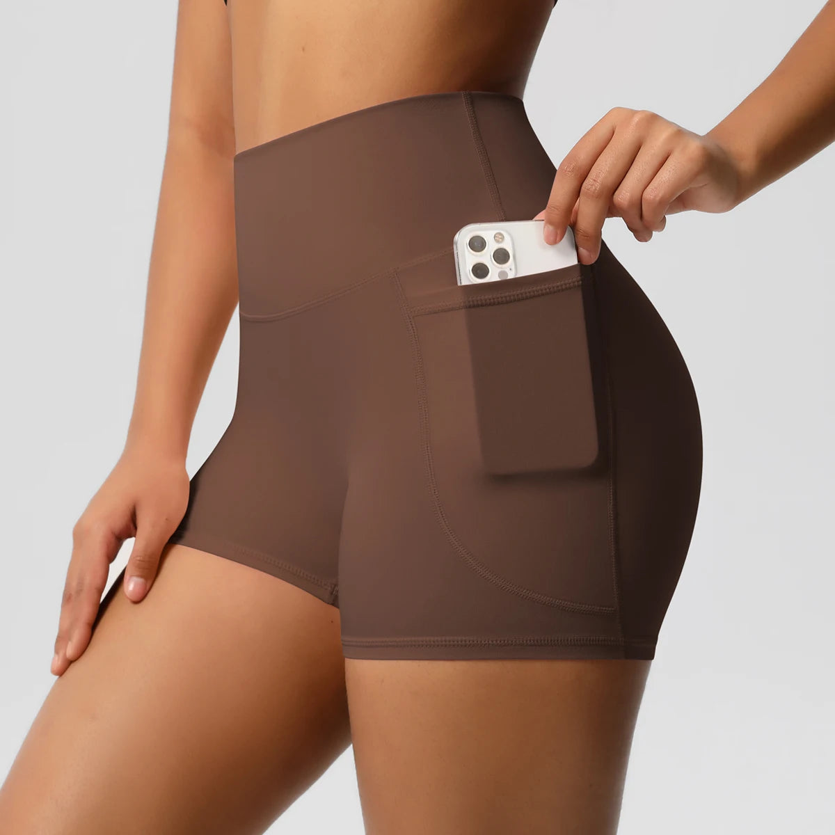 Shorts Fitness Luna Pro com Bolso – Alta Performance e Compressão