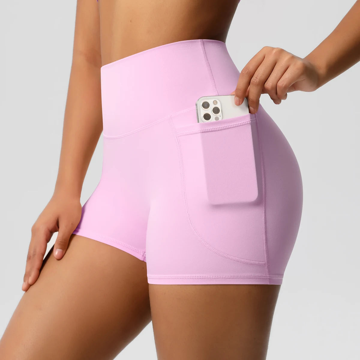 Shorts Fitness Luna Pro com Bolso – Alta Performance e Compressão