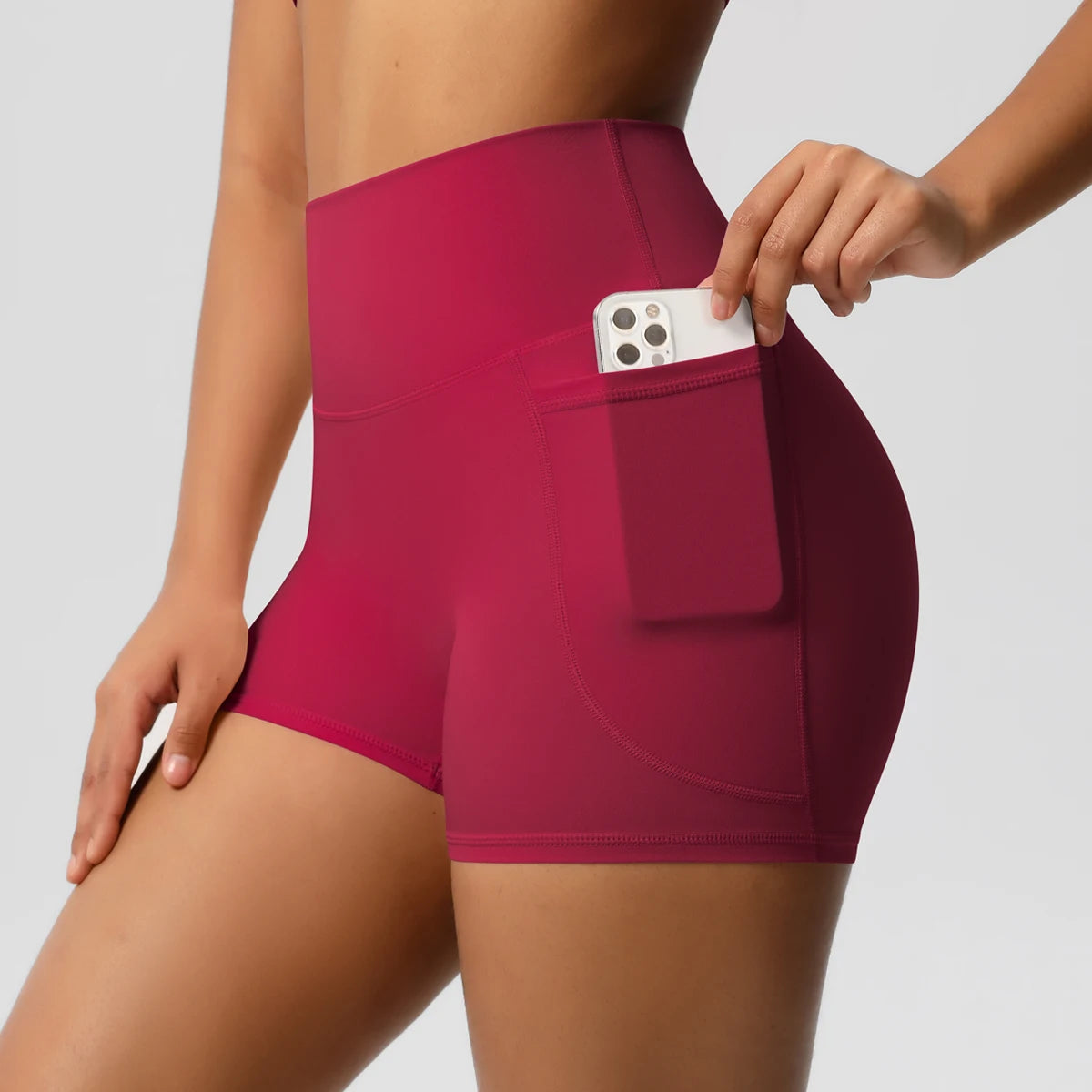 Shorts Fitness Luna Pro com Bolso – Alta Performance e Compressão