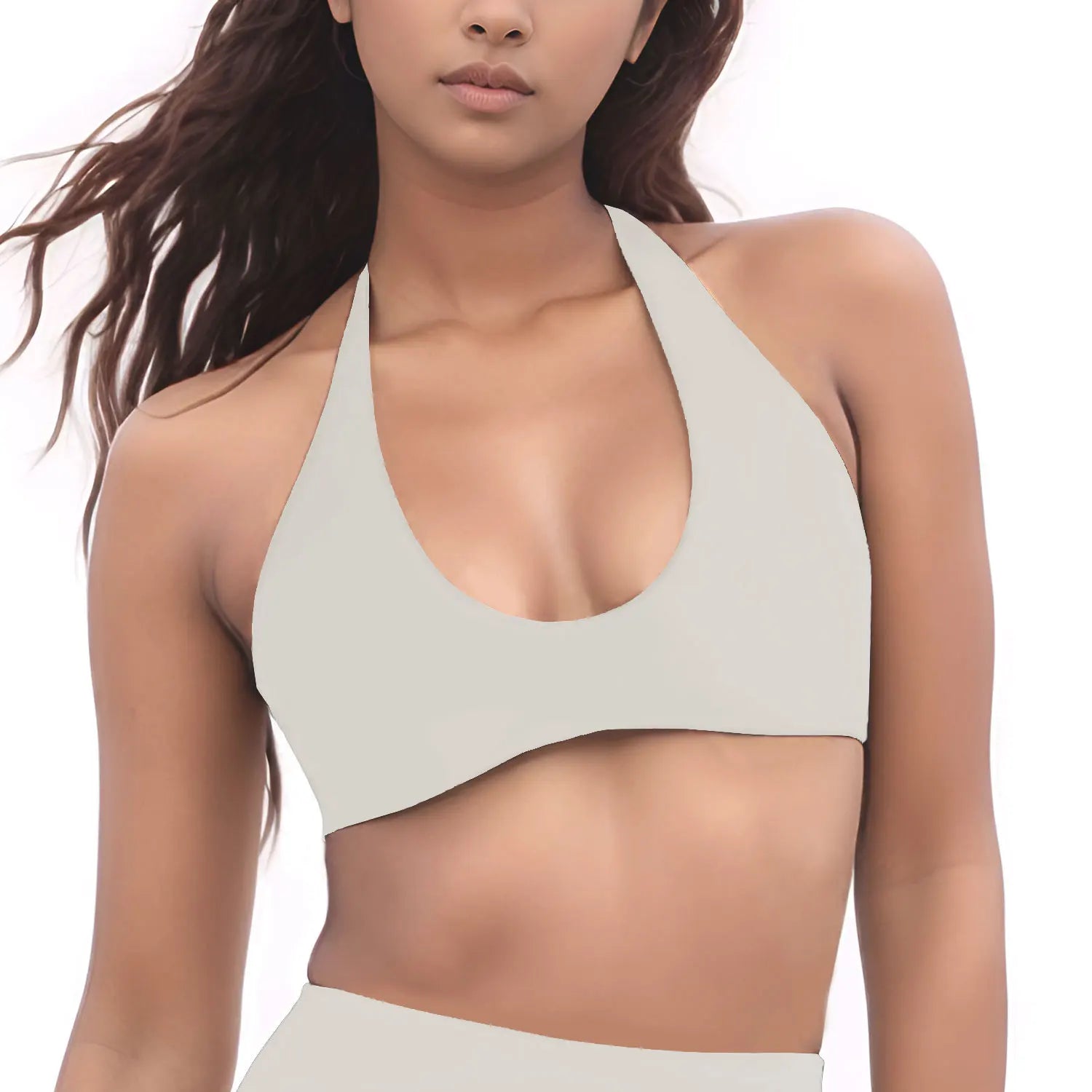 Top Halter SoftMotion – Suporte Elegante e Conforto Minimalista