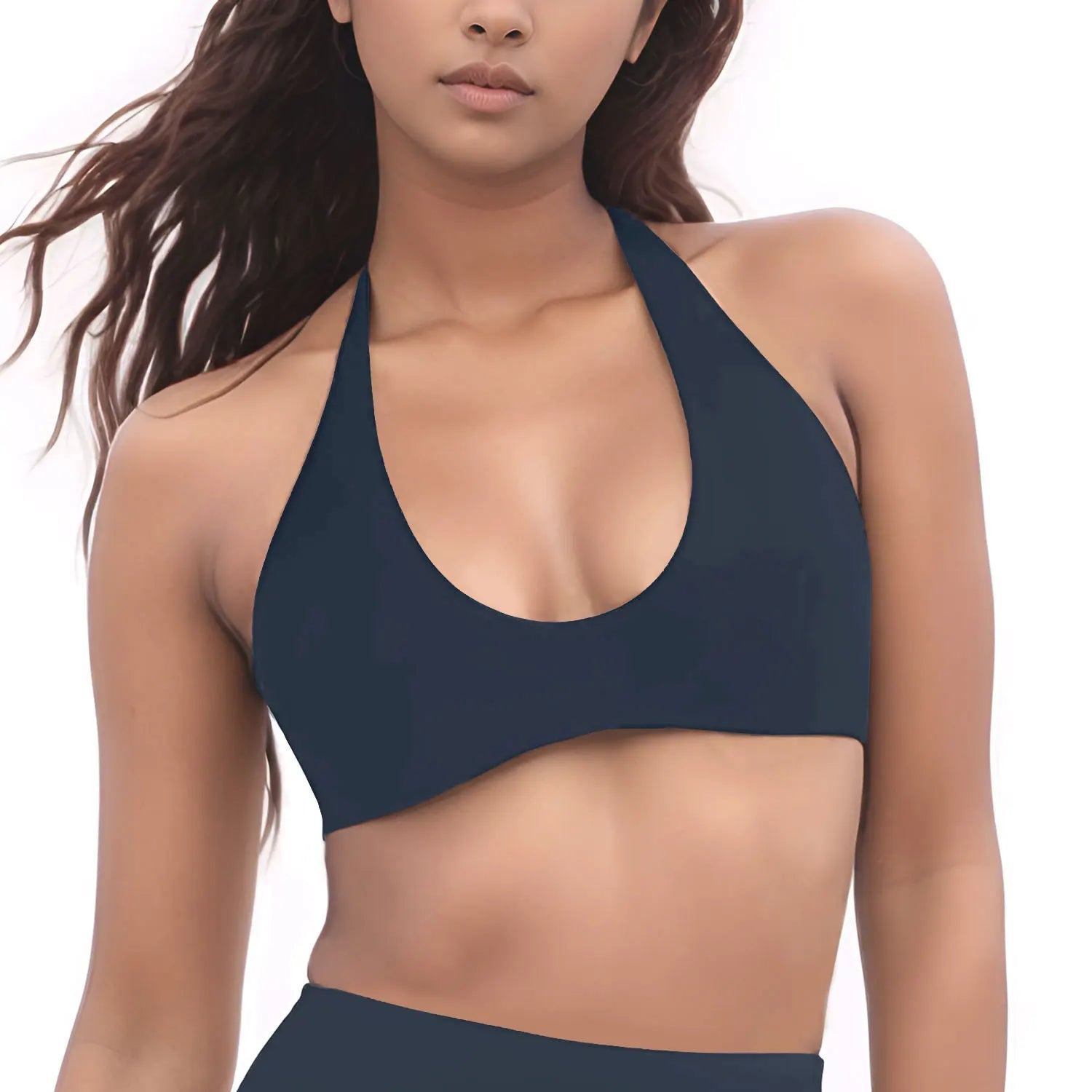 Top Halter SoftMotion – Suporte Elegante e Conforto Minimalista